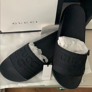 Black Authentic Gucci Sandals